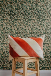 Striped Cushion Peach/Cream 40x60